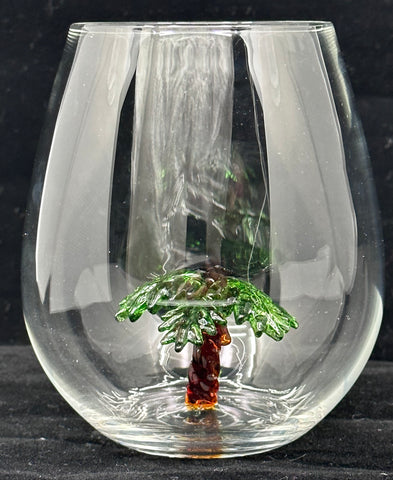 The Palm Tree Stemless Wine Glass™ - Featured On Delish.com, HouseBeautiful.com & People.com