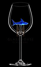 The Blue Shark Wine Glass™