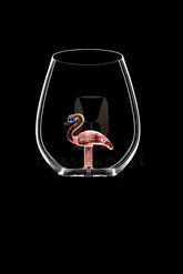 The Flamingo Stemless Wine Glass™