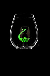 Green Loch Ness Monster Stemless Wine Glass™