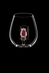 The Rose Stemless Wine Glass™ in 5 Different Colors