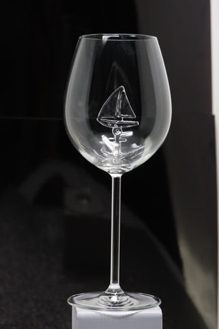The Sailboat and Anchor Wine Glass™ - Featured On Delish.com, HouseBeautiful.com & People.com