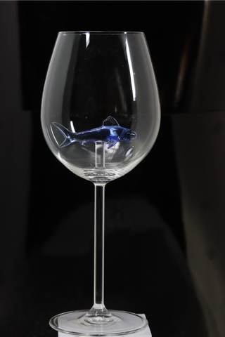 The Blue Shark Wine Glass™ - Featured On Delish.com, Housebeautiful.com & People.com