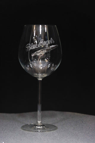 The Blue Angels Jet Wine Glass™ - Featured On Delish.com, HouseBeautiful.com & People.com