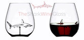 The Shark Stemless Wine Glass™