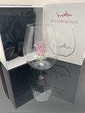 The Pink Blooming Rose Stemless Wine Glass™ Crystal - Featured On Delish.com, HouseBeautiful.com & People.com