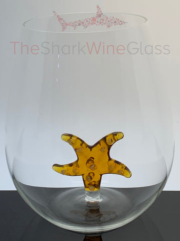 The Starfish Stemless Wine Glass™ Crystal - Featured On Delish.com, HouseBeautiful.com & People.com