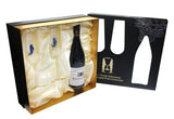Two Dolphin Champagne Flutes™ Embellished w Swarovski™ Crystals in the Stem in a Beautiful Gift Box