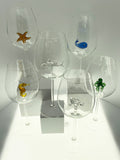 The Shark Wine Glass™ Ocean Collection - Octopus, Sea Horse, Starfish, Sea Turtle, Shark & Whale