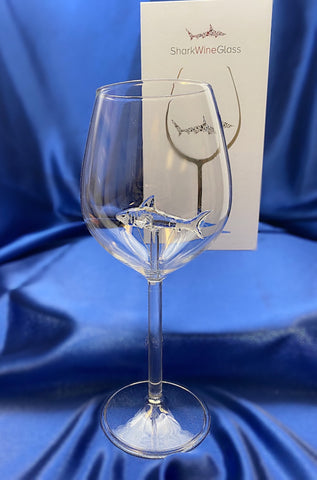 The Shark White Wine Glass™ Crystal - Featured On Delish.com,HouseBeautiful.com & People.com