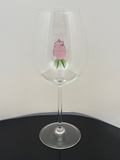 The Rose Wine Glass™ Crystal - Now in 5 Different Colors - Pink, Clear, Blue, Purple and Amber