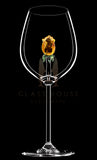 The Rose Wine Glass™ - Now in 5 Different Colors - Pink, Clear, Sapphire, Violet and Amber