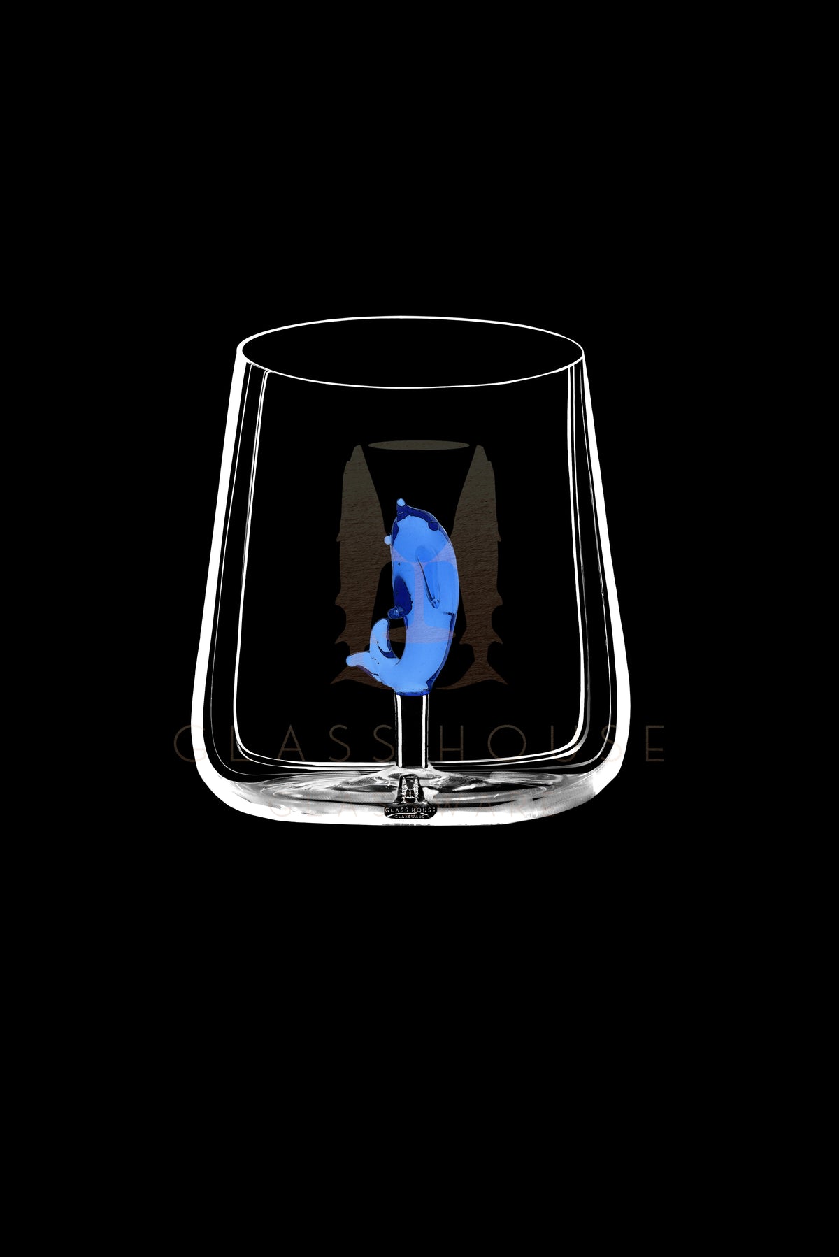 The Dolphin Rocks Glass™
