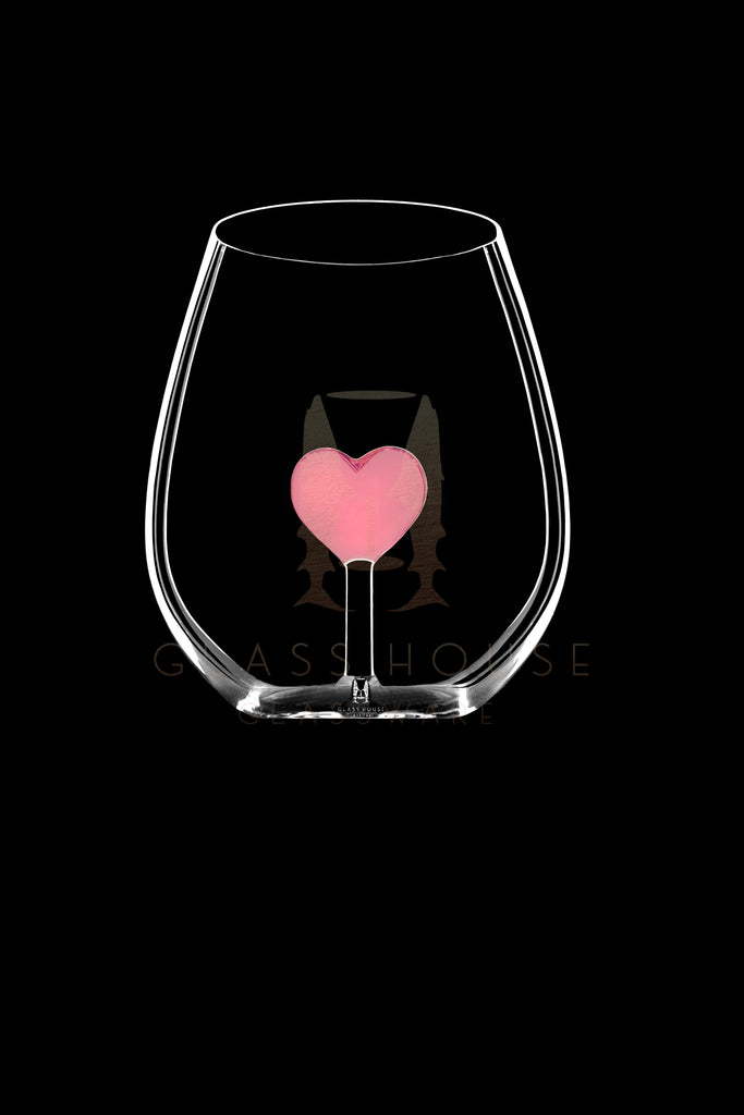 The Heart Stemless Wine Glass™ – Glass House Glassware