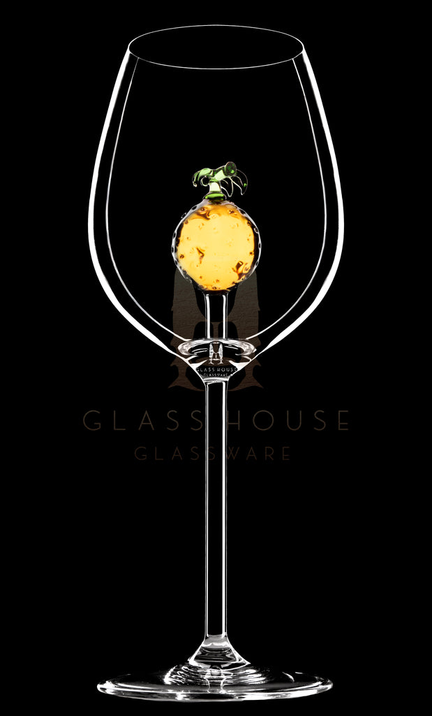 The Orange Wine Glass  Glass House Glassware