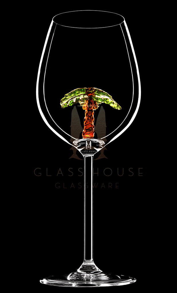 The Palm Tree Wine Glass™ – Glass House Glassware