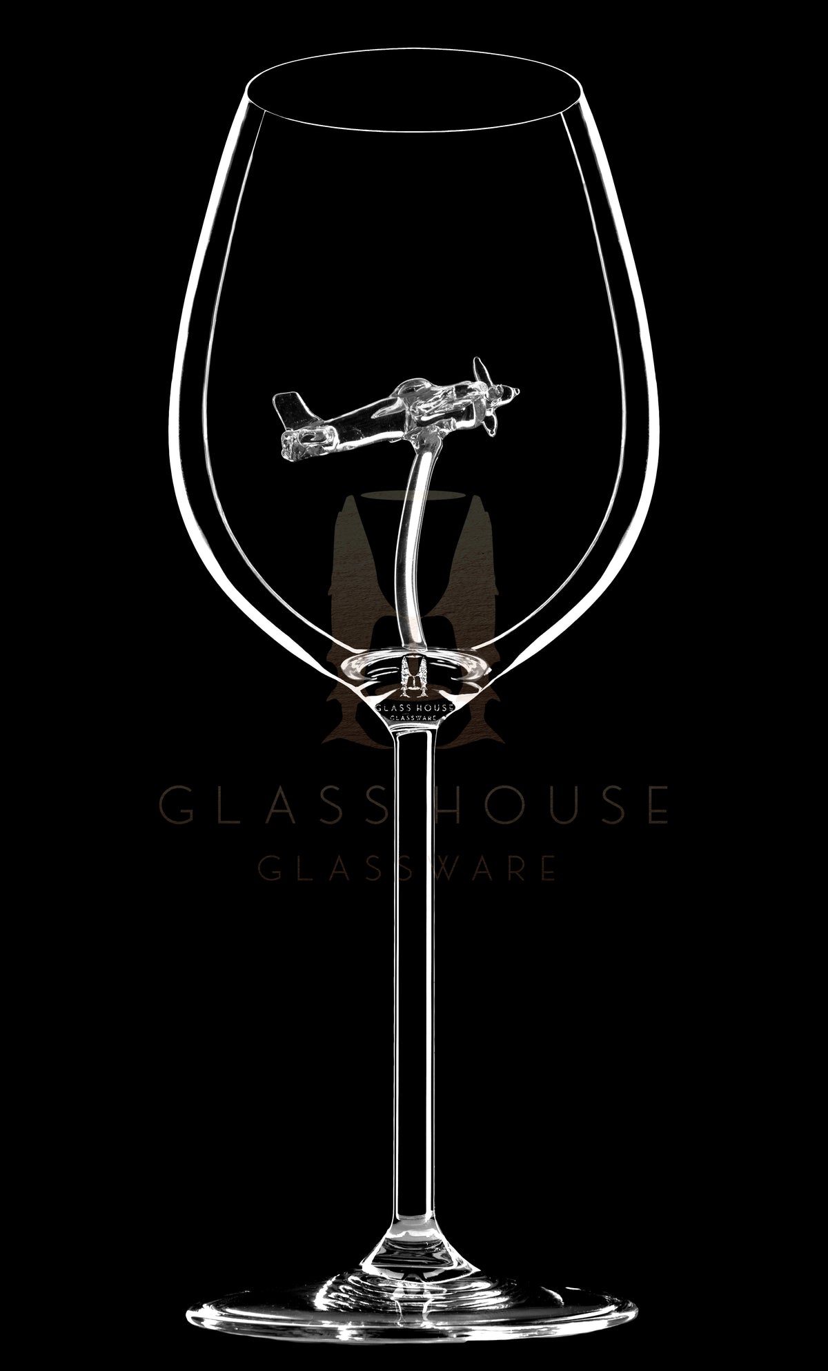 The Propeller Plane Wine Glass™