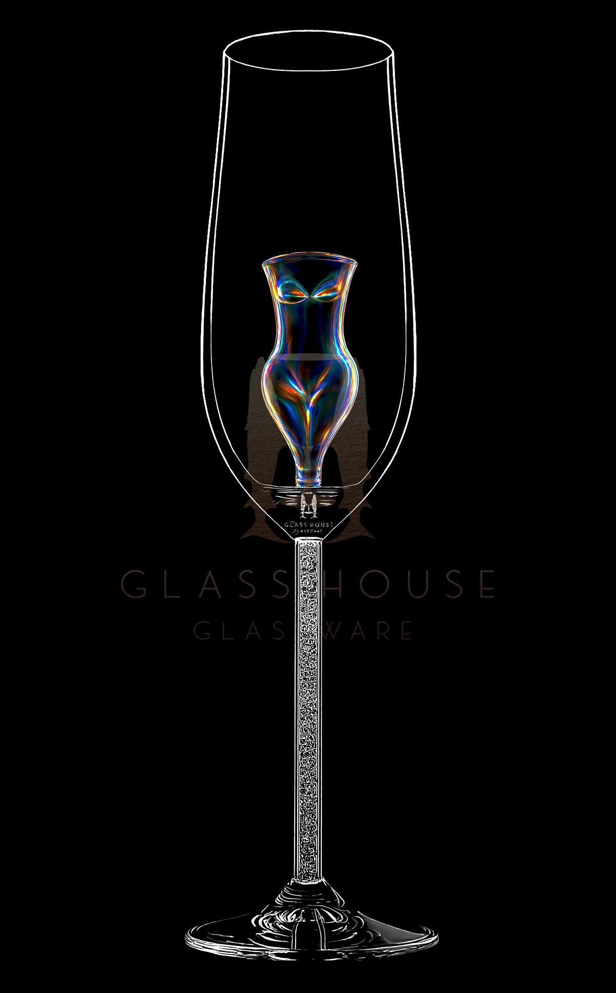 The Rainbow Boudoir Champagne Flute™