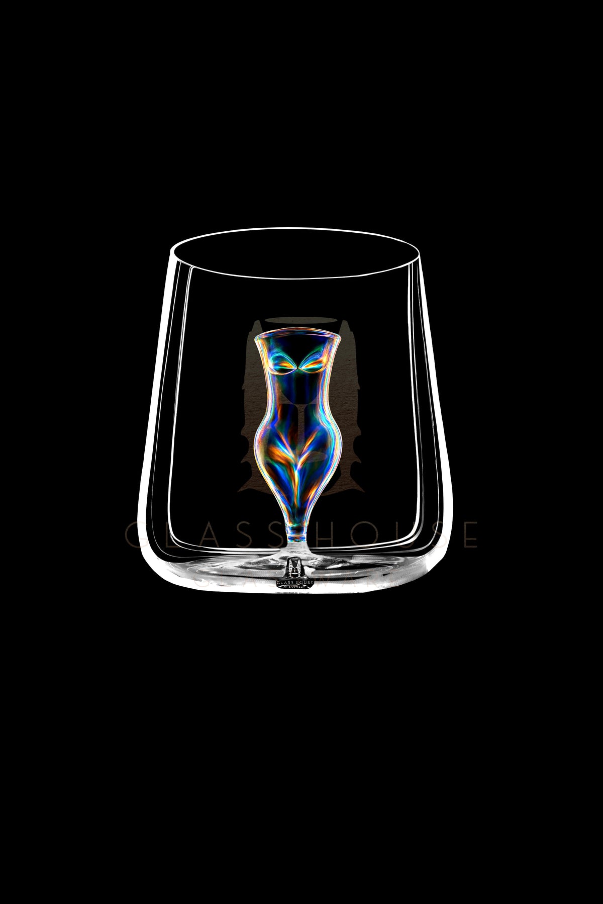 The Rainbow Boudoir Rocks Glass™
