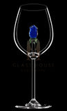 The Rose Wine Glass™ - Now in 5 Different Colors - Pink, Clear, Sapphire, Violet and Amber