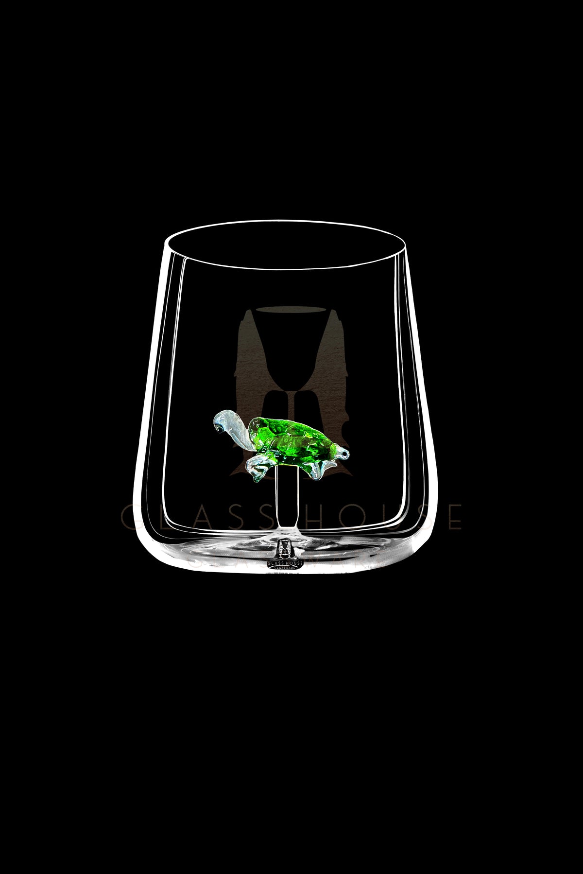 The Sea Turtle Rocks Glass™
