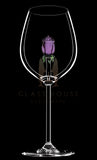 The Rose Wine Glass™ - Now in 5 Different Colors - Pink, Clear, Sapphire, Violet and Amber