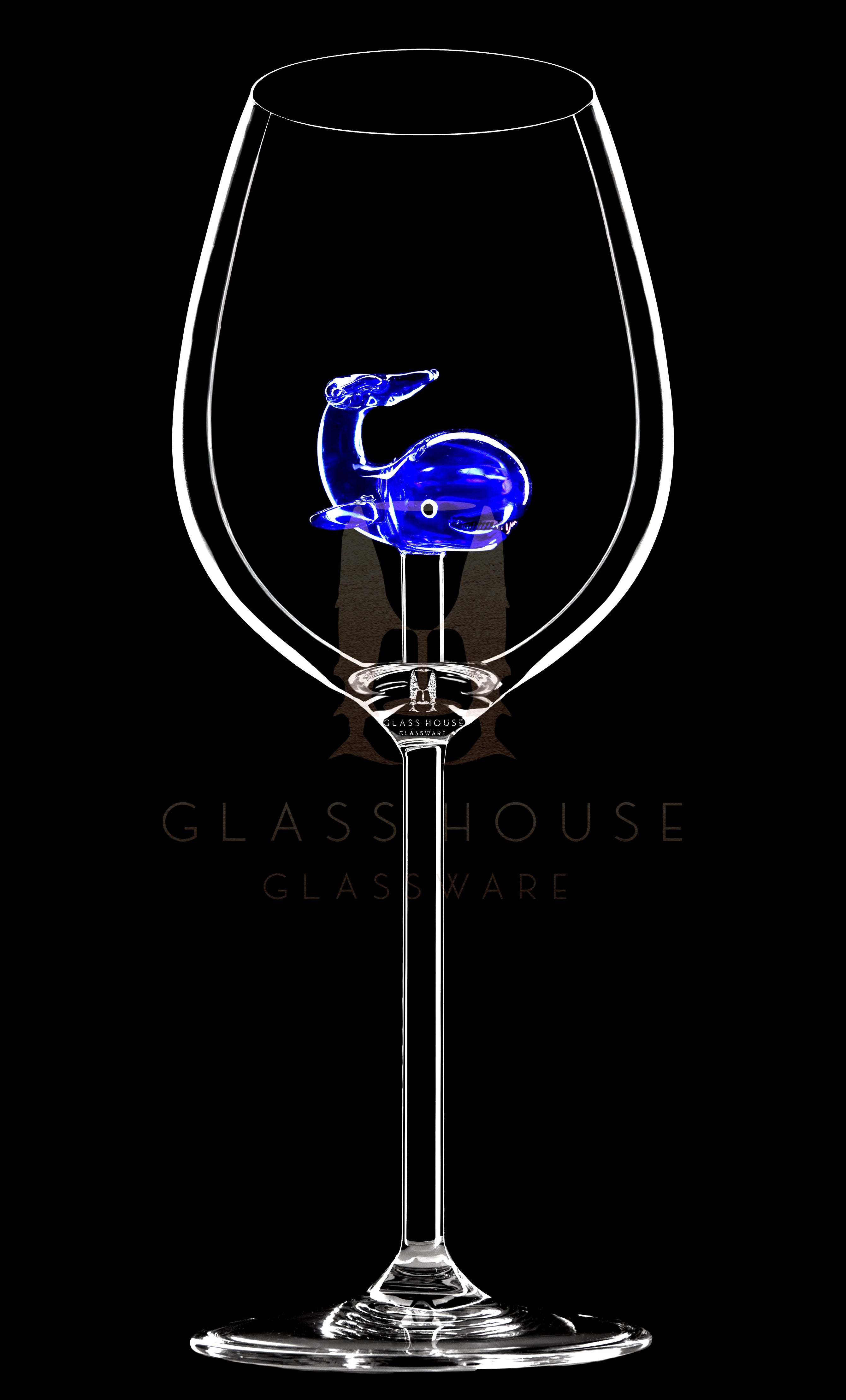 The Shark Wine Glass™ Ocean Collection - Octopus, Sea Horse, Starfish, Sea Turtle, Shark & Whale