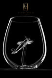 The Propeller Plane Stemless Wine Glass™ - Featured On Delish.com, HouseBeautiful.com & People.com