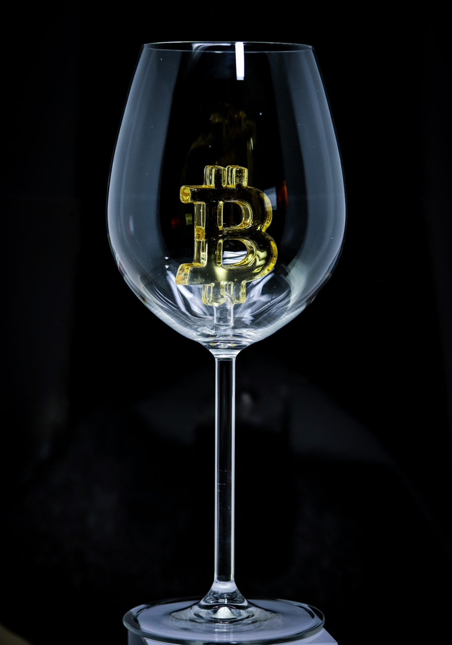 Bitcoin Glasses Limited First Edition Wine Glass - Numbered 1-72 of 72