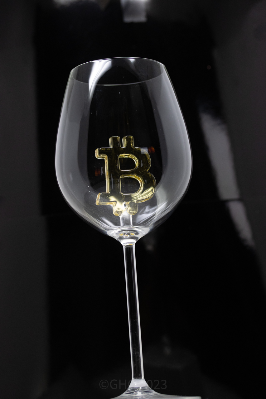 Bitcoin Glasses Limited First Edition Wine Glass - Numbered 1-72 of 72