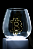 Bitcoin Glasses Limited First Edition Stemless Wine Glass - Numbered 1-72 of 72
