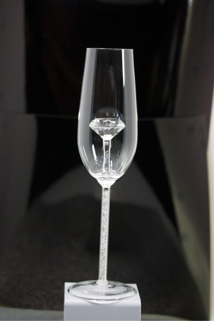 Hudson Tritan Acrylic Champagne Flute in Glitter Set of 8 - Q
