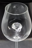 The Diamond Wine Glass™ Crystal - Now in 5 Different Colors - Clear, Pink, Blue, Purple and Amber