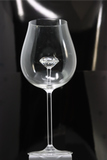 The Stemmed Diamond Wine Glass™ Crystal - Now in 4 Different Colors - Pink, Clear, Blue and Amber