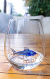 The Blue Shark Stemless Wine Glass™ - Featured On Delish.com, Housebeautiful.com & People.com