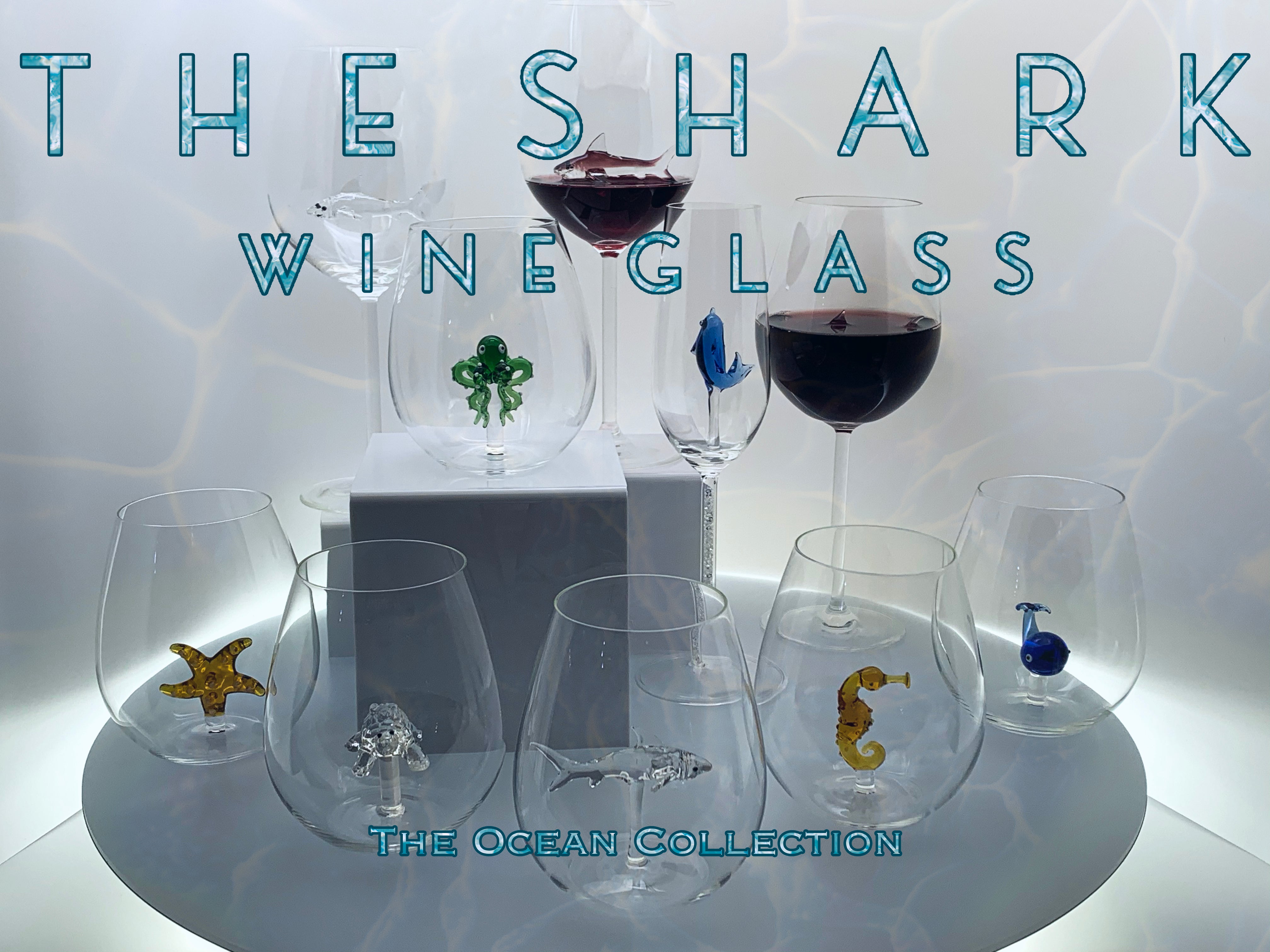 The Shark Stemless Wine Glass™ - Featured On Delish.com, Housebeautiful.com & People.com