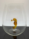 The Sea Horse Stemless Wine Glass™ Crystal - Featured On Delish.com, HouseBeautiful.com & People.com