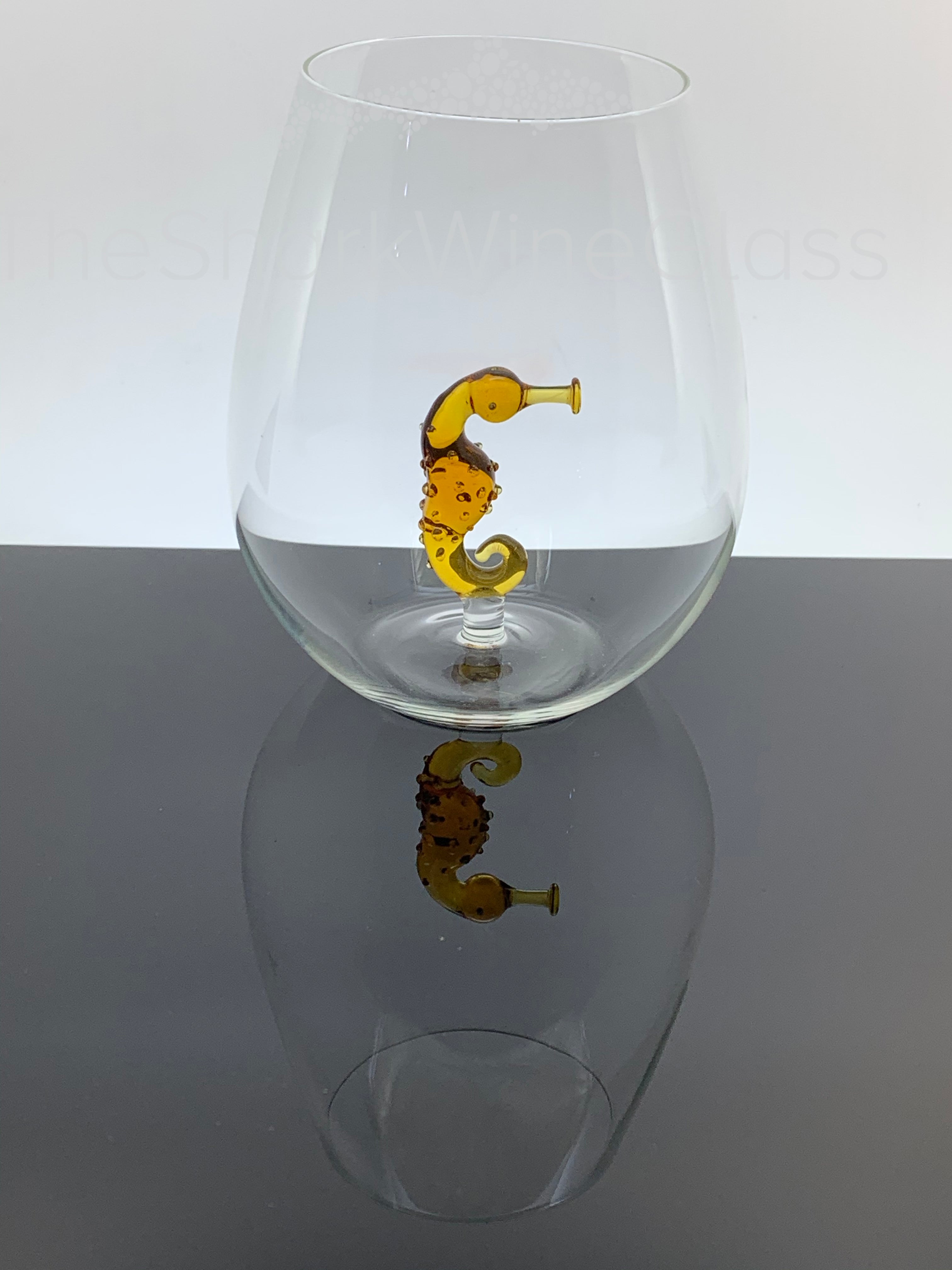 The Sea Horse Stemless Wine Glass™ Crystal - Featured On Delish.com, HouseBeautiful.com & People.com