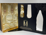 Two Heart Champagne Flutes™ with Swarovski™ Crystals in the Stem in a Beautiful Gift Box