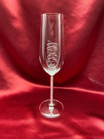 The 2020 Champagne Flute™ Embellished with Swarovski™ Crystals in the Stem - Featured On Delish.com
