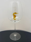 The Sea Horse Wine Glass™ Crystal - Featured On Delish.com, HouseBeautiful.com & People.com