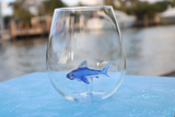 The Blue Shark Stemless Wine Glass™ - Featured On Delish.com, Housebeautiful.com & People.com