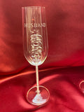 2020 Husband Custom Engraved Champagne Flute