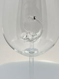 The Clear Loch Ness Monster Wine Glass™ Crystal - Featured On Delish.com/HouseBeautiful.com
