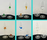 The Shark Wine Glass™ Ocean Collection - Octopus, Sea Horse, Starfish, Sea Turtle, Shark & Whale