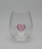 The Stemless Heart Wine Glass™ Crystal - Featured On Delish.com, HouseBeautiful.com & People.com