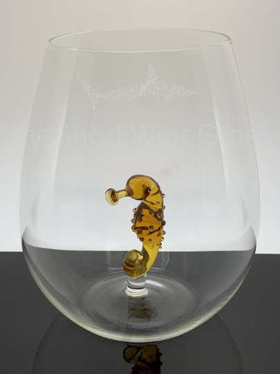 The Shark Stemless Wine Glass™ Ocean Collection - Octopus, Sea Horse, Starfish, Turtle, Shark, Whale