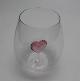 The Stemless Heart Wine Glass™ Crystal - Featured On Delish.com, HouseBeautiful.com & People.com