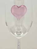 The Heart Champagne Flute™ Embellished with Swarovski Crystals in the Stem - Featured On Delish.com