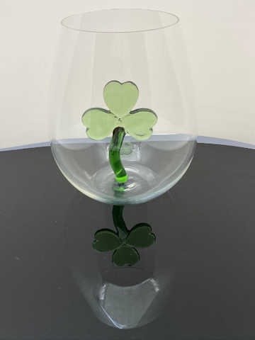 The Stemless Shamrock Wine Glass™l - Featured On Delish.com, HouseBeautiful.com & People.com